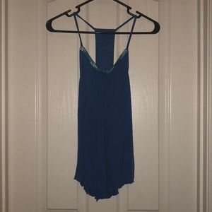 Royal blue, beaded tank top!